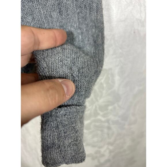 Vintage Sweater Cardigan XL Gray Equestrian Steeplechase USA Made - Picture 7 of 12